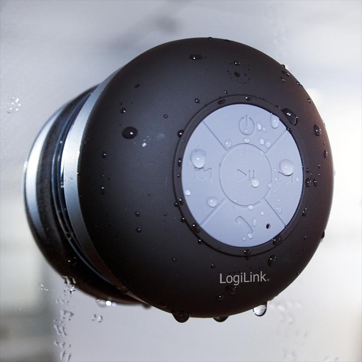 Actual product image LogiLink Bluetooth speaker for the shower (4 h, Rechargeable battery operated)
