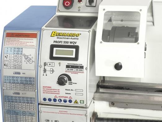 Produktbild Bernardo Cantina Bernardo - Leitspindeldrehmaschine Profi 550 WQV-230V - inkl. 2-Achs-Digitalanzeige