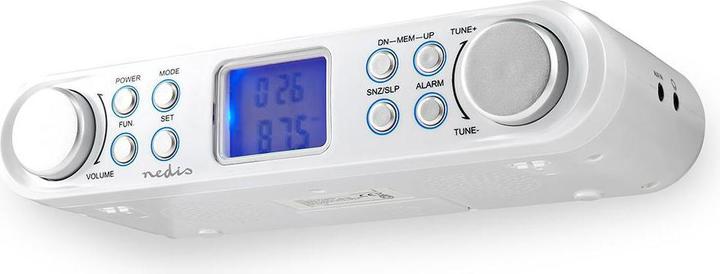Nedis Keukenradio FM-radio Onderkastradio 30 voorkeurzenders Display met automatische D (FM)