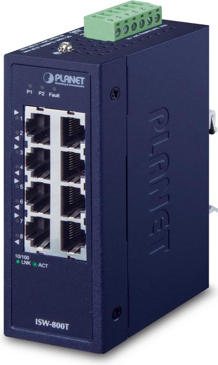 Immagine prodotto Planet Switch Ethernet compatto industriale a 8 porte 10/100TX (8 Porti)
