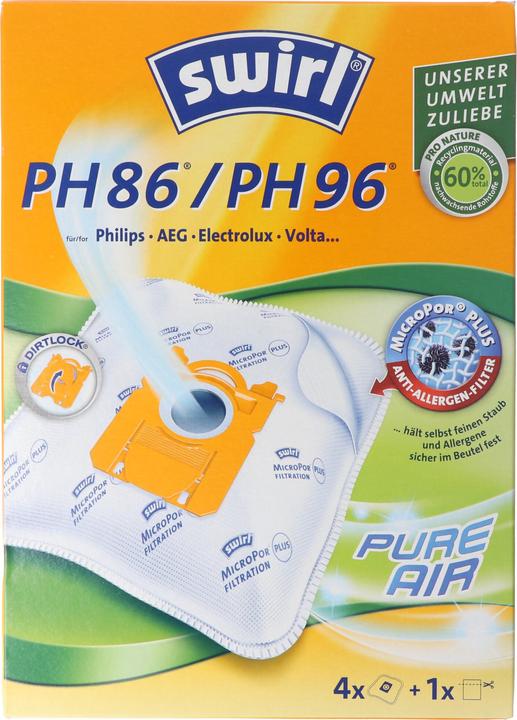 Produktbild Swirl Staubsaugerbeutel PH86 / PH96 MicroPor Plus für Philips, AEG, Electrolux und Volta Staubsauger