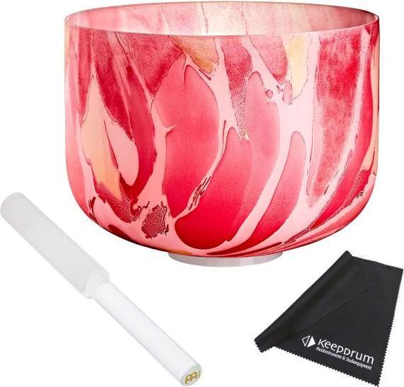 Meinl Sonic Energy Kristall-Klangschale MCSB10-C Wurzelchakra mit Reiber (Klangschale)