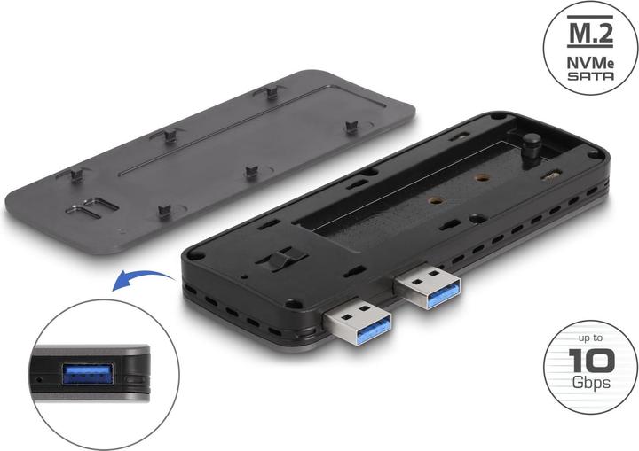 Produktbild Delock USB 3.2 Gen 2 Gehäuse für PlayStation®5 mit M.2 NVMe Slot (M.2)