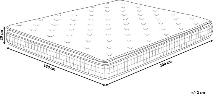 Actual product image Beliani Charm (160 x 200 cm, Foam core)