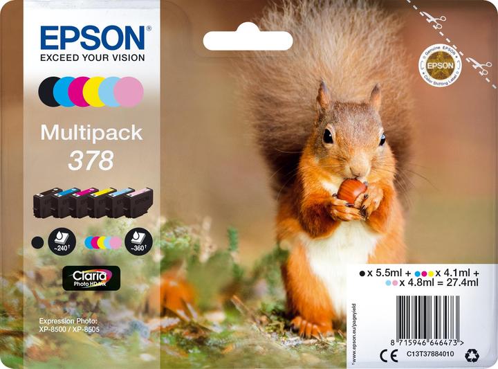 Image du produit Epson MULTIPACK 6-COULEURS 378 (CF, LC, C, LM, Y)