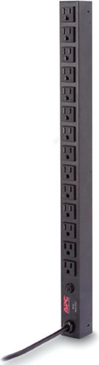 APC Rack PDU, Basic, Zero U,, 100/120V, (14) 5-15