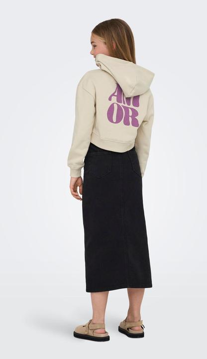 Actual product image Only Normal geschnitten Rundhals Gerippte Ärmelbündchen Tief angesetzte Schulter Sweatshirt Sweatshirt (158)