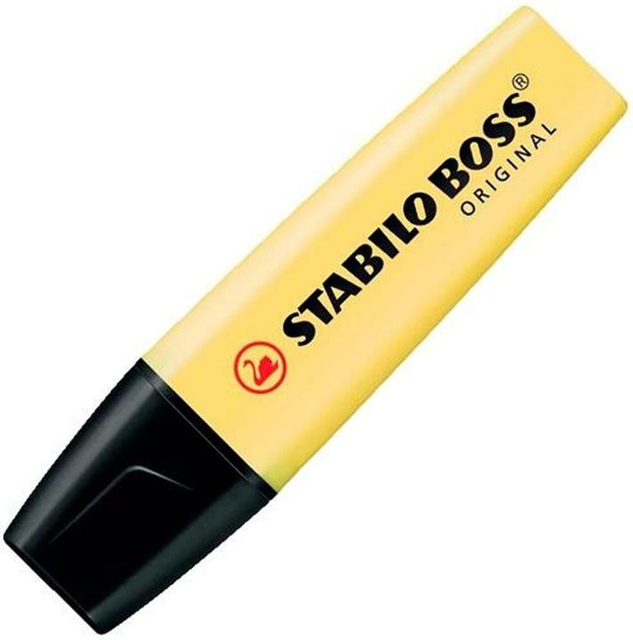 Image du produit STABILO Surligneurs - BOSS ORIGINAL Pastel - Pack de 10 - jaune poudré (Jaune, 10 x)