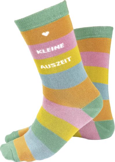 Geschenksocken Coole Socke - Kleine Auszeit - Grösse 36-40 - von (36 - 40)