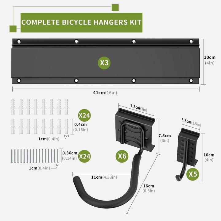 Produktbild Housolution Velo Wandhalterung für 6 Räder & Helme