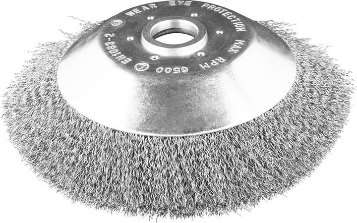 Graphite Drahtbürste für Freischneider 200 x 25,4 mm, weiche, gewellte Drähte