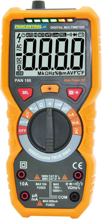 Pancontrol PAN 186 - Multimètre numérique IP67 (CAT IV 600V, CAT III 1000V)