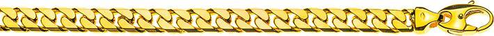 Natsumi Schmuck Armschmuck Gelbgold 18K/750 Panzer 7.0mm 19cm (19 cm, 750/18 K Gelbgold)