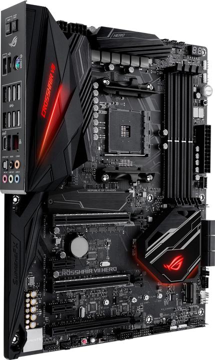 Produktbild ASUS ROG Crosshair VII HERO (AM4, AMD X470, ATX)