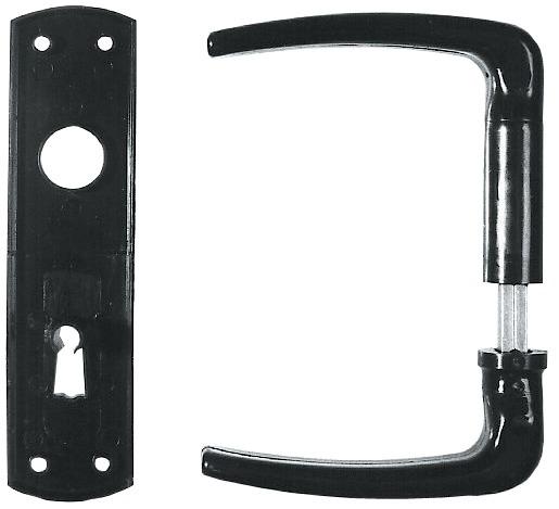 Productafbeelding Bever Krukset Universeel velgenslot BB zwart 55 mm vierkante as 8 mm (Deurset)