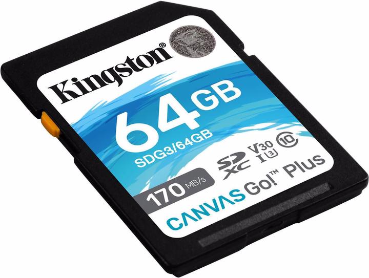 Produktbild Kingston Canvas Go! Plus (64 GB, SDXC, U3, UHS-I)