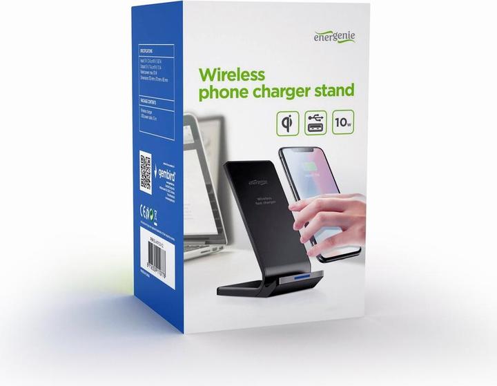 Produktbild Gembird Wireless QI-Telefon-Ladestation 10W schwarz (10 W)