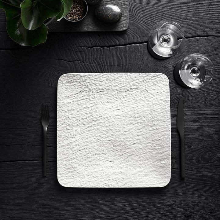 Image du produit Villeroy & Boch Plat de service carré/assiette gourmet Manufacture Rock blanc
