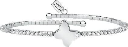 La Petite Story Silver bracelet with crystals and bow tie LPS05ASE05 (L)