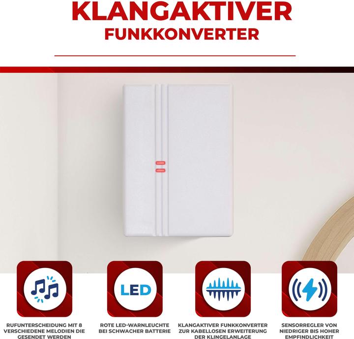 Actual product image Heidemann Wireless chime set HX Action (wireless bell extension) (Wireless)