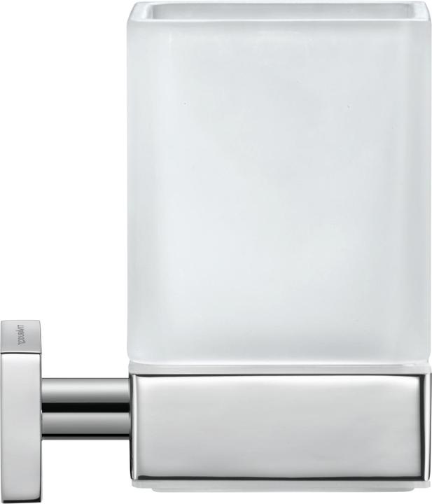 Duravit Glass holder KARREE glass matt chrome