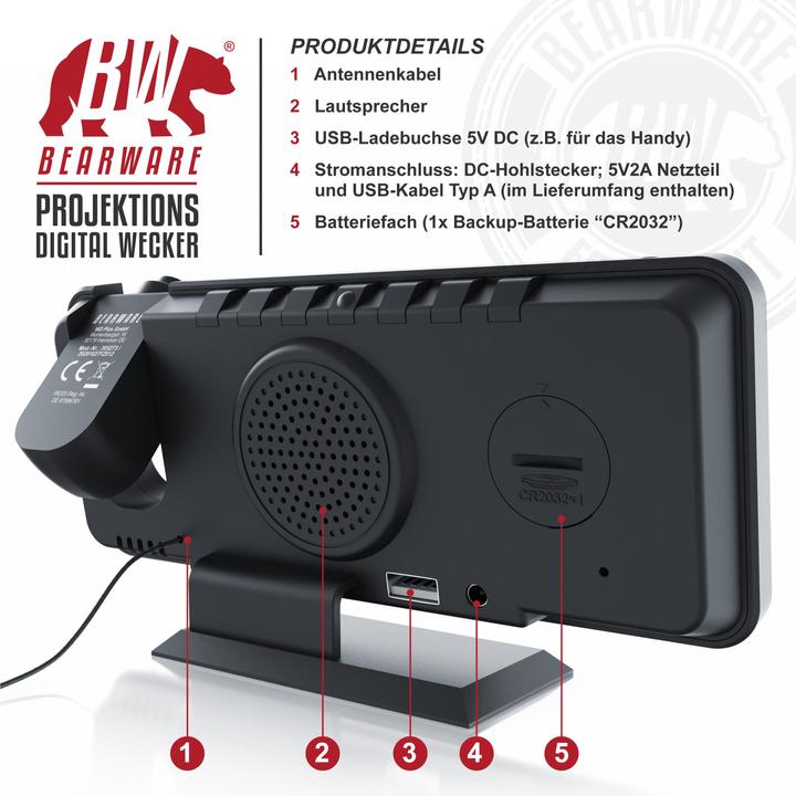 Actual product image CSL Radio alarm clock