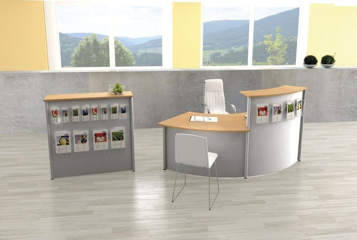 Actual product image Kerkmann Genua add-on counter beech, silver 118.0 x 70.0 x 115.0 cm