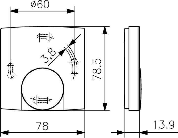 Actual product image ALRE FTRFB-280.120 Temperature sensor with setpoint adjuster radio BA010401