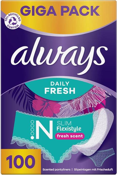 Produktbild Always Daily Fresh Slim Flexistyle (100 x, Slipeinlagen)