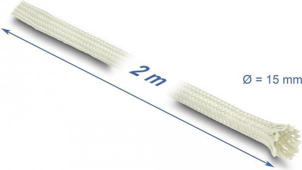 Actual product image Delock Nomex fibre braided hose 2 m x 15 (Cable conduit, 200 cm)