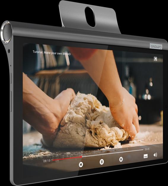Actual product image Lenovo Yoga Smart Tab (WLAN only, 10.10", 64 GB, Grey)