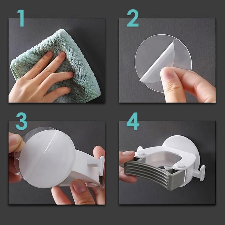 Produktbild Hermex Besen Halter Organizer Spann Halterung Wandhalterung Aufhänger (1 Stk.)