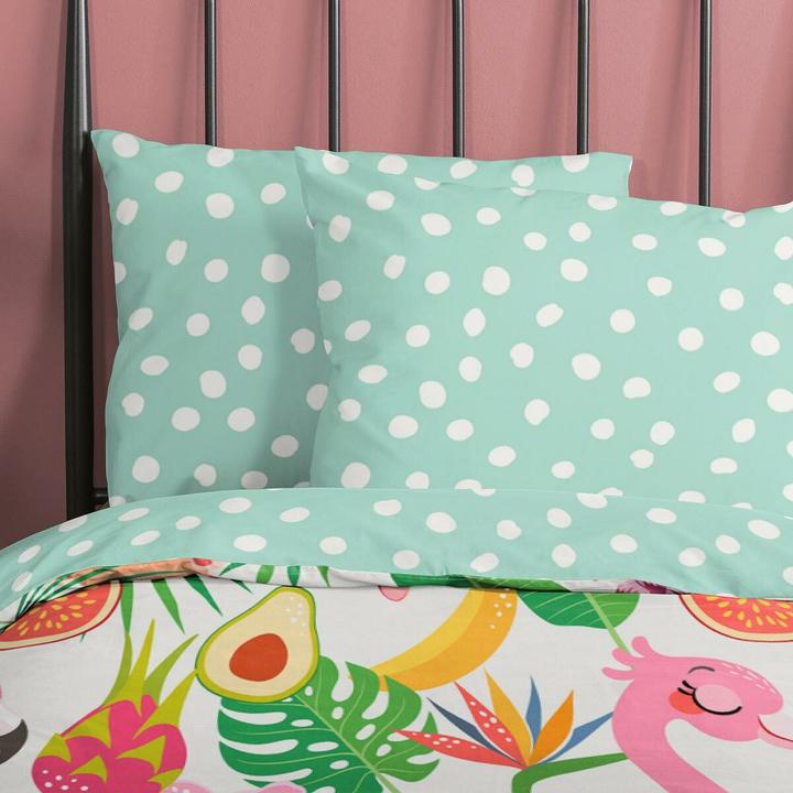 Produktbild Traumschlaf Flamingo (Bettwäsche Set, 40 x 60 cm, 100 x 135 cm)