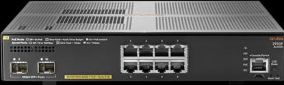 Actual product image Aruba 2930F 8G PoE+ 2SFP+ (8 Ports)