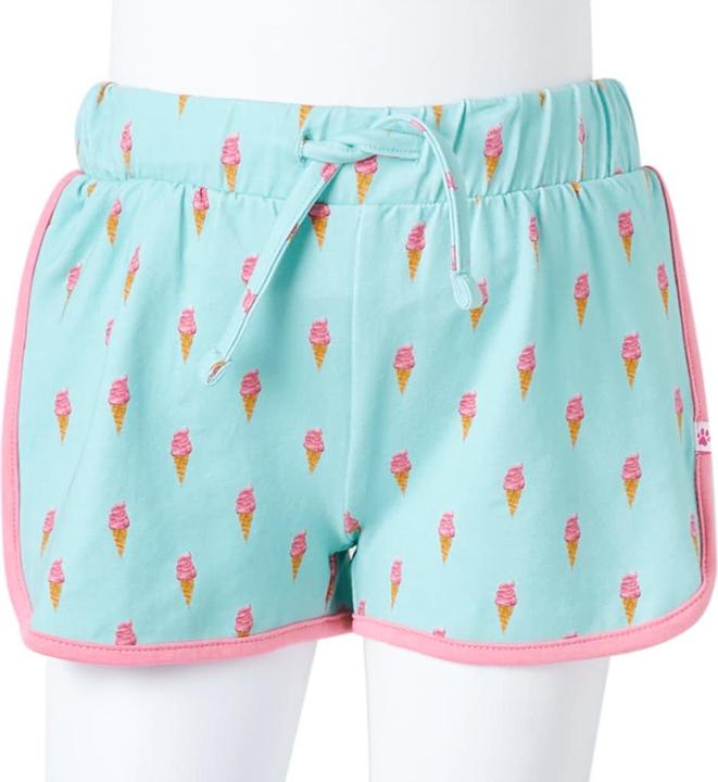 Actual product image VidaXL Children's shorts with drawstring Light mint green 140,Material (140)