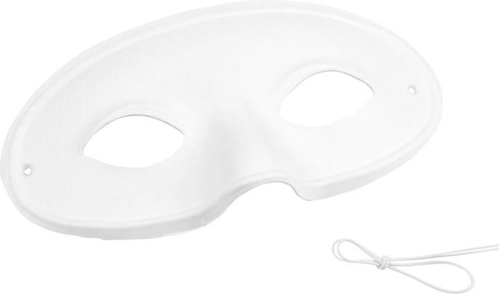 Image du produit Natura Punto Masque de loup avec ruban, blanc, 18 x 24 cm