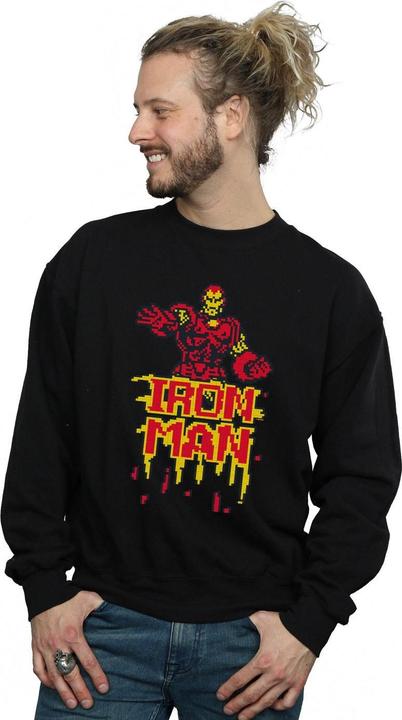Immagine prodotto Iron Man Pixelated Felpa Uomo (5XL)