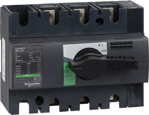 Actual product image Schneider 3P 100A INS100 switch-disconnector (28908)
