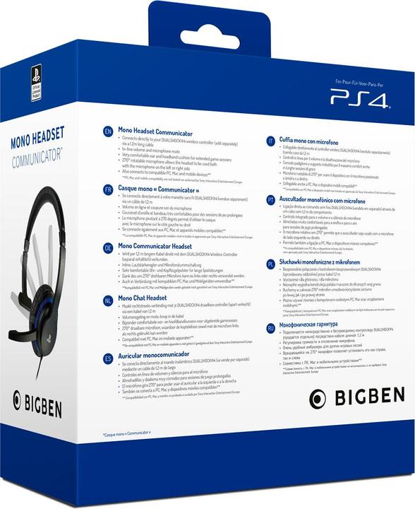 Nutritional values and ingredients Bigben Communicator (Cable)