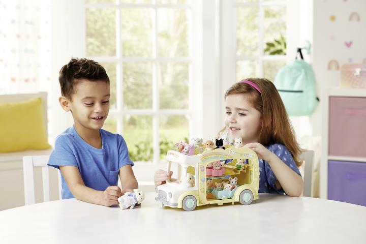 Actual product image Sylvanian Families Rainbow Fun Nursery Bus