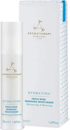 Aromatherapy Associates Feuchtigkeitsspendende Triple Rose Renewing Moisturiser mit ätherischen Ölen 50ml (50 ml)