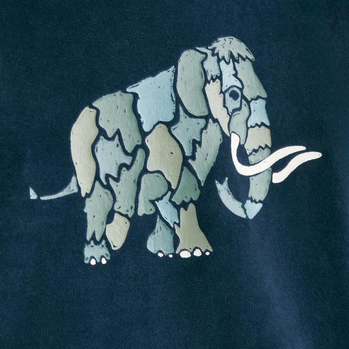 Actual product image La Redoute Collections Velvet pyjamas with mammoth print (128)