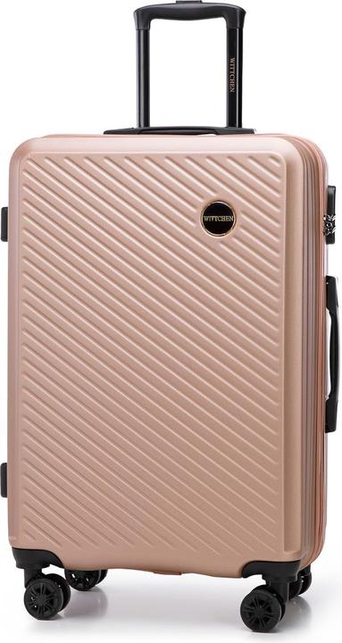 Wittchen 3-teiliges Hartschalen-Kofferset Circle Line (96 l, Hand luggage (up to 50 litres), M (50 - 90l), L (90 - 115l))