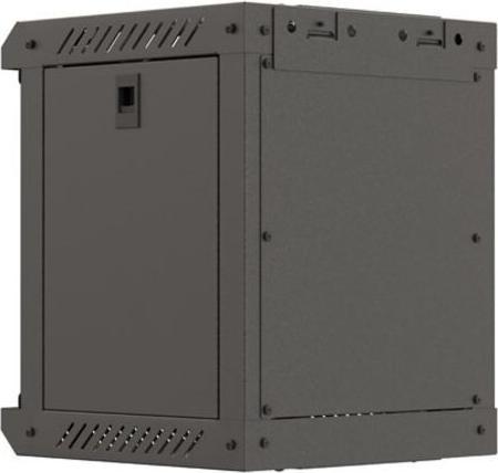 Produktbild Lanberg Szafa Instalacyjna Rack Wisząca 10 6u 300x300 Czarna Drzwi Przeszklone (Flat Pack) (6 HE, 10 Zoll Rack)