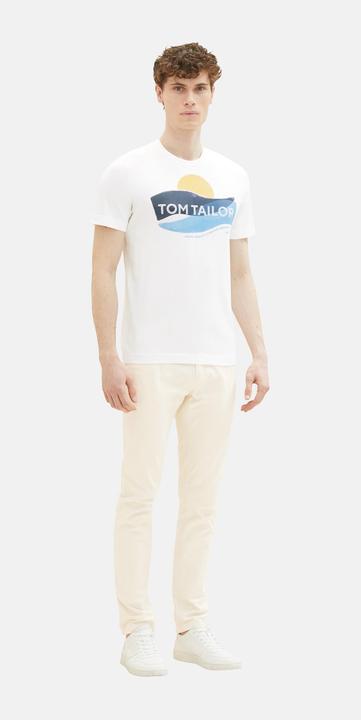Image du produit Tom Tailor T-Shirt Kurzarmshirt gepunktet mit Brusttasche (M)