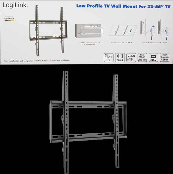 Actual product image LogiLink TV Wall Mount (Wall, 55", 35 kg)