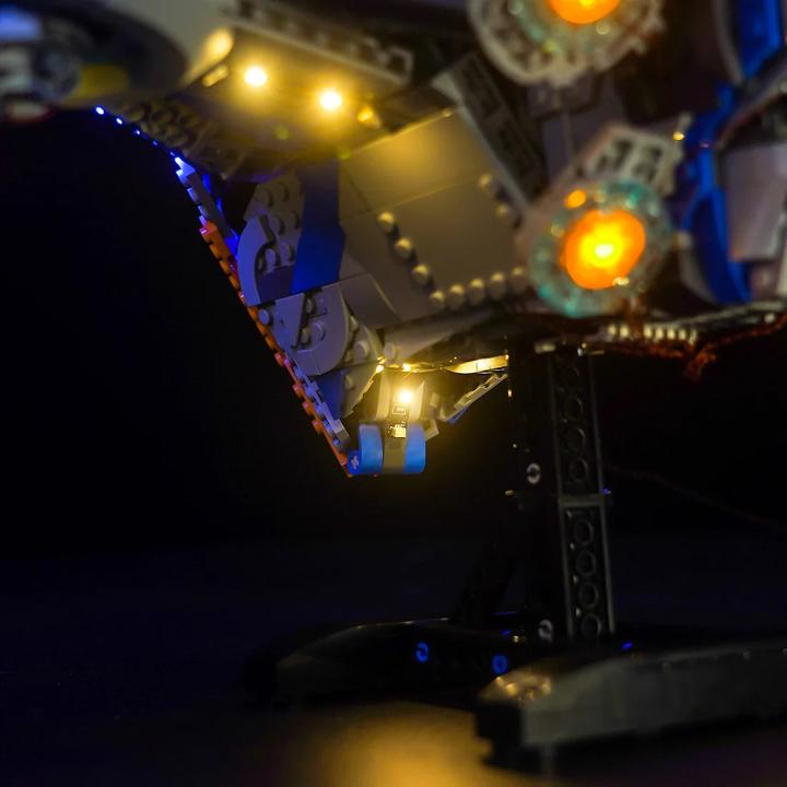 Produktbild BrickBling LED Licht Set für LEGO Guardians of the Galaxy: Die Milano (76286) inkl. Fernbedienung