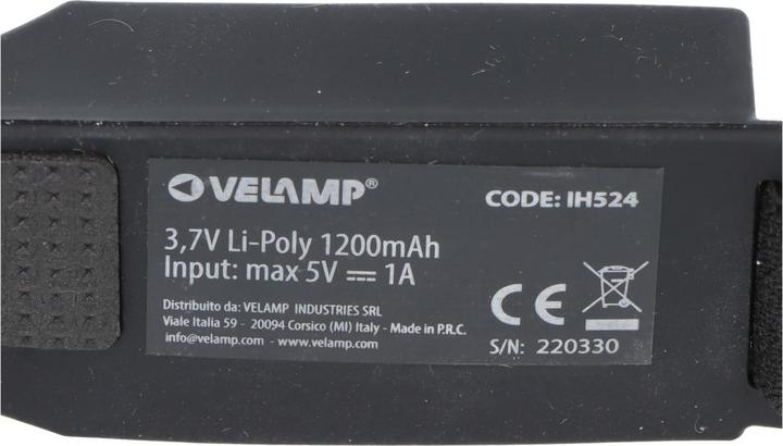 Immagine prodotto Velamp BOWIE, 2in1 wiederaufladbare LED-Stirnlampe mit Bewegungssensor (150 lm)