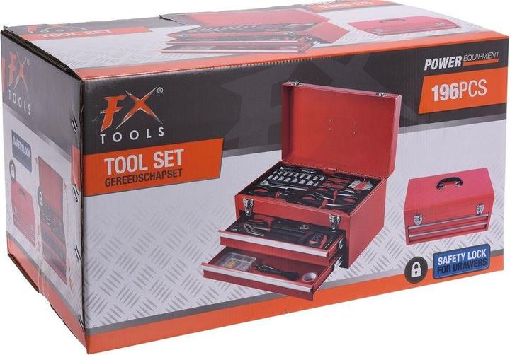 Actual product image FX Tools Metal tool box set 196pcs. (196 pieces)