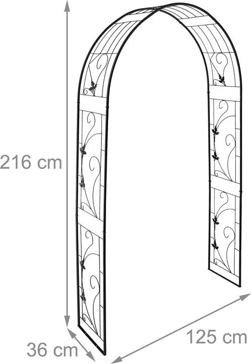 Productafbeelding Relaxdays Rozenboog (36 cm, 125 cm)